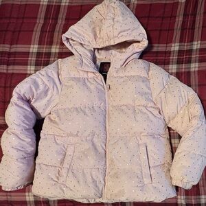 Swiss Tech Pink Sparkle Kids Puffer Coat